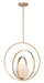 Myhouse Lighting Maxim - 26056SWSBR - One Light Pendant - Coronet - Satin Brass