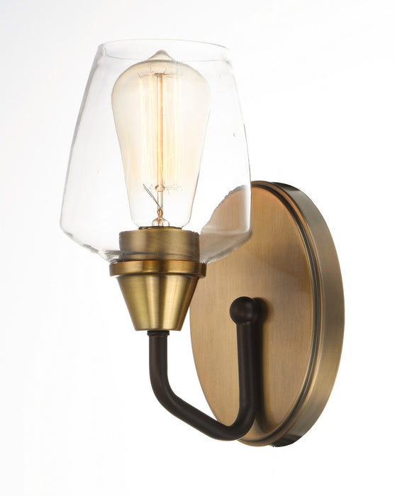 Myhouse Lighting Maxim - 26121CLBZAB - One Light Wall Sconce - Goblet - Bronze / Antique Brass