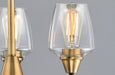 Myhouse Lighting Maxim - 26124CLBZAB - Three Light Chandelier - Goblet - Bronze / Antique Brass