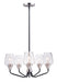 Myhouse Lighting Maxim - 26125CLBKSN - Five Light Chandelier - Goblet - Black / Satin Nickel