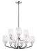 Myhouse Lighting Maxim - 26127CLBKSN - Nine Light Chandelier - Goblet - Black / Satin Nickel