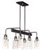 Myhouse Lighting Maxim - 30177CLBZGLD - Six Light Linear Pendant - Magnolia - Bronze / Gold