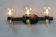 Myhouse Lighting Maxim - 30513CLBZSBR - Three Light Bath Vanity - Bauhaus - Bronze / Satin Brass