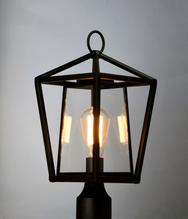 Myhouse Lighting Maxim - 3171CLBK - One Light Outdoor Pole/Post Lantern - Artisan - Black