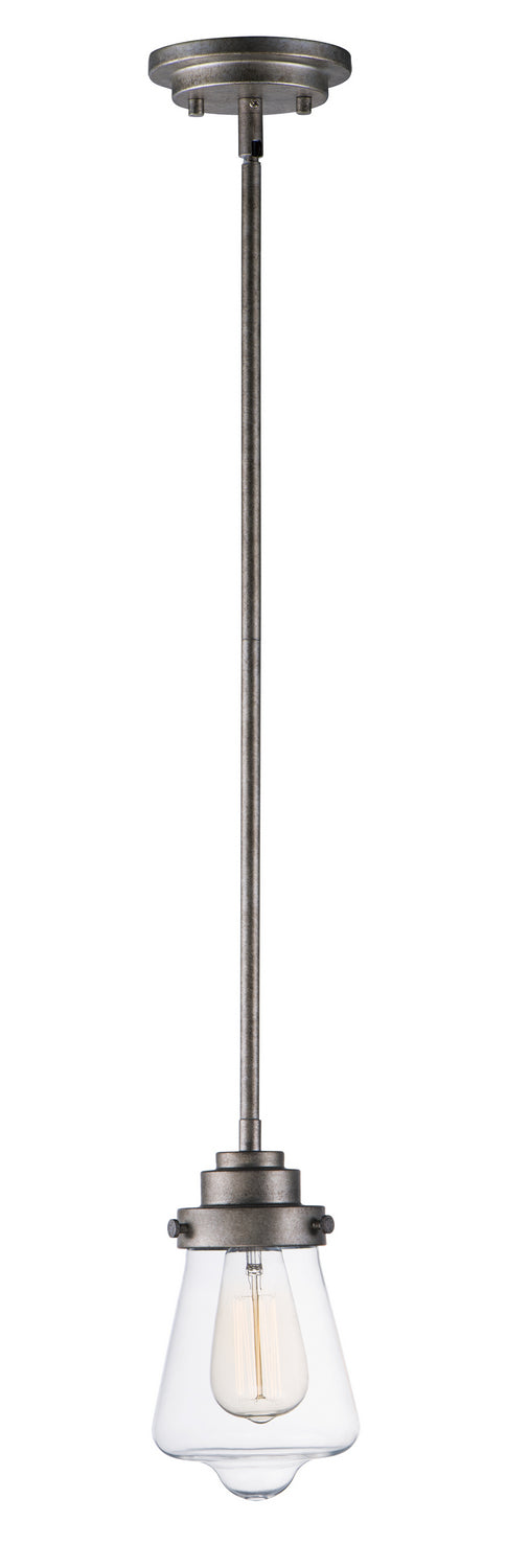 Myhouse Lighting Maxim - 91331CLWZ - One Light Pendant - Cape Cod - Weathered Zinc