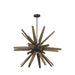 Myhouse Lighting Visual Comfort Studio - F3258/8DWZ/WOW - Eight Light Chandelier - Thorne - Dark Weathered Zinc / Weathered Oak