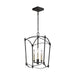 Myhouse Lighting Visual Comfort Studio - F3321/3SMS - Three Light Lantern - Thayer - Smith Steel