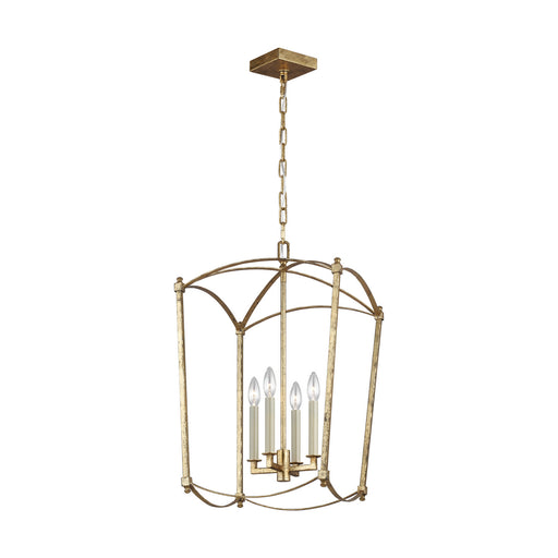 Myhouse Lighting Visual Comfort Studio - F3322/4ADB - Four Light Lantern - Thayer - Antique Gild