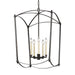 Myhouse Lighting Visual Comfort Studio - F3323/5SMS - Five Light Lantern - Thayer - Smith Steel