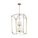 Myhouse Lighting Visual Comfort Studio - F3324/8ADB - Eight Light Lantern - Thayer - Antique Gild