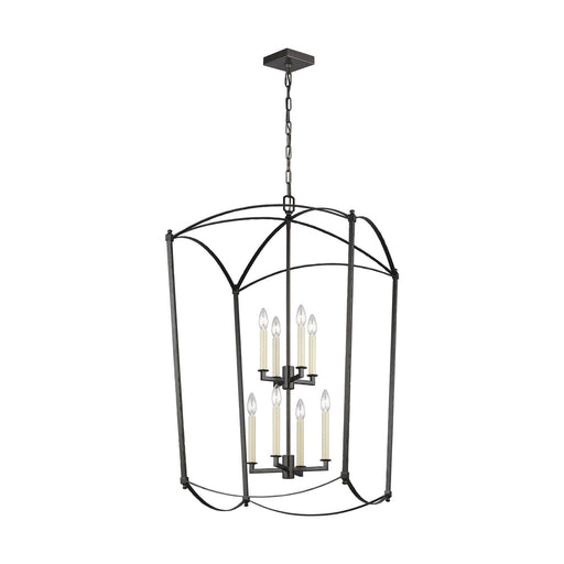 Myhouse Lighting Visual Comfort Studio - F3324/8SMS - Eight Light Lantern - Thayer - Smith Steel