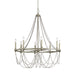 Myhouse Lighting Visual Comfort Studio - F3332/8FWO/DWW - Eight Light Chandelier - Beverly - French Washed Oak / Distressed White Wood