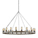 Myhouse Lighting Visual Comfort Studio - F3933/20WOW/AF - 20 Light Chandelier - Avenir - Weathered Oak Wood / Antique Forged Iron