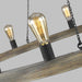 Myhouse Lighting Visual Comfort Studio - F3933/20WOW/AF - 20 Light Chandelier - Avenir - Weathered Oak Wood / Antique Forged Iron