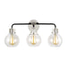 Myhouse Lighting Visual Comfort Studio - VS24403PN/TXB - Three Light Vanity - Clara - Polished Nickel/Textured Black