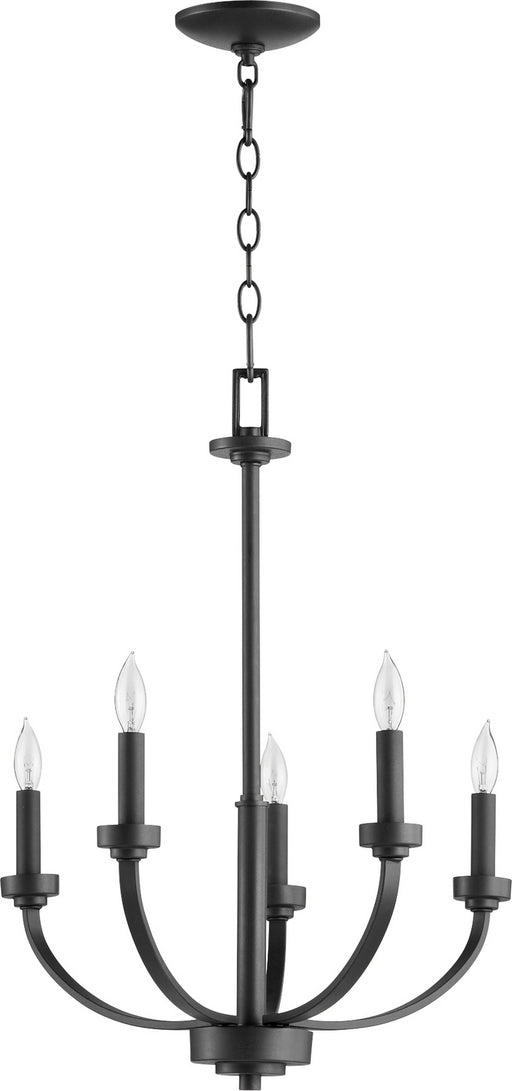 Myhouse Lighting Quorum - 6160-5-69 - Five Light Chandelier - Reyes - Textured Black