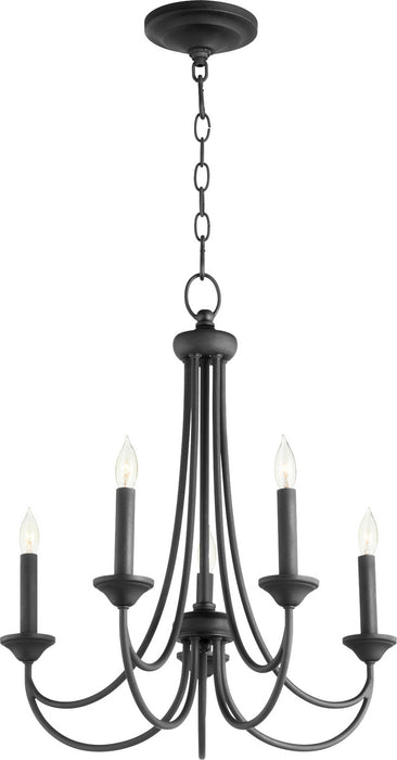 Myhouse Lighting Quorum - 6250-5-69 - Five Light Chandelier - Brooks - Textured Black