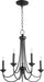 Myhouse Lighting Quorum - 6250-5-69 - Five Light Chandelier - Brooks - Textured Black