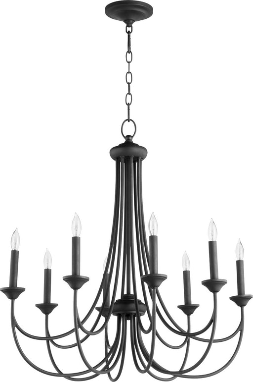 Myhouse Lighting Quorum - 6250-8-69 - Eight Light Chandelier - Brooks - Textured Black