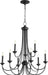 Myhouse Lighting Quorum - 6250-9-69 - Nine Light Chandelier - Brooks - Textured Black