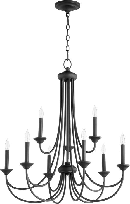 Myhouse Lighting Quorum - 6250-9-69 - Nine Light Chandelier - Brooks - Textured Black