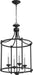 Myhouse Lighting Quorum - 6922-4-69 - Four Light Entry Pendant - 6922 Cage Entries - Textured Black