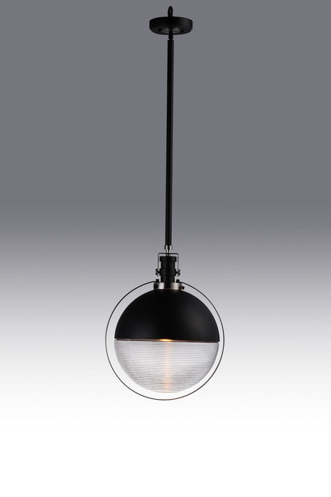 Myhouse Lighting Maxim - 10080CLBKSN - LED Pendant - Axiom - Black / Satin Nickel