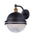 Myhouse Lighting Maxim - 10186OIAB - One Light Outdoor Wall Lantern - Portside - Oil Rubbed Bronze / Antique Brass