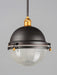 Myhouse Lighting Maxim - 10187OIAB - One Light Outdoor Pendant - Portside - Oil Rubbed Bronze / Antique Brass