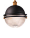 Myhouse Lighting Maxim - 10187OIAB - One Light Outdoor Pendant - Portside - Oil Rubbed Bronze / Antique Brass