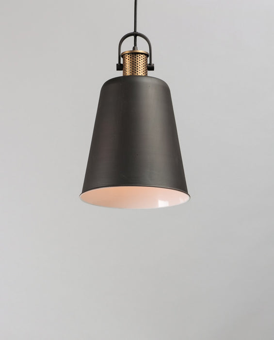 Myhouse Lighting Maxim - 10085OIAB - One Light Pendant - Sedona - Oil Rubbed Bronze / Antique Brass