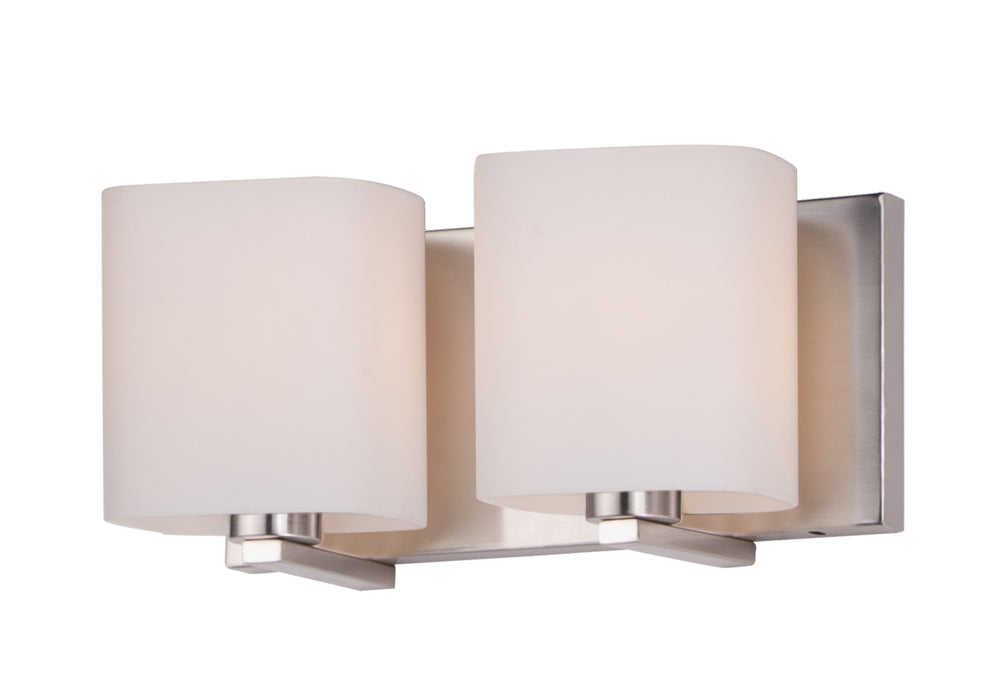 Myhouse Lighting Maxim - 11252SWSN - Two Light Bath Vanity - Wrap - Satin Nickel