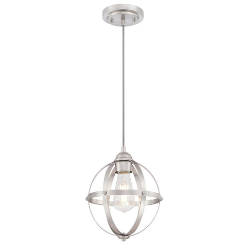 Myhouse Lighting Westinghouse Lighting - 6362000 - One Light Pendant - Stella Mira - Brushed Nickel