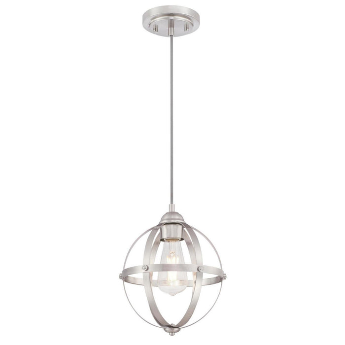 Myhouse Lighting Westinghouse Lighting - 6362000 - One Light Pendant - Stella Mira - Brushed Nickel