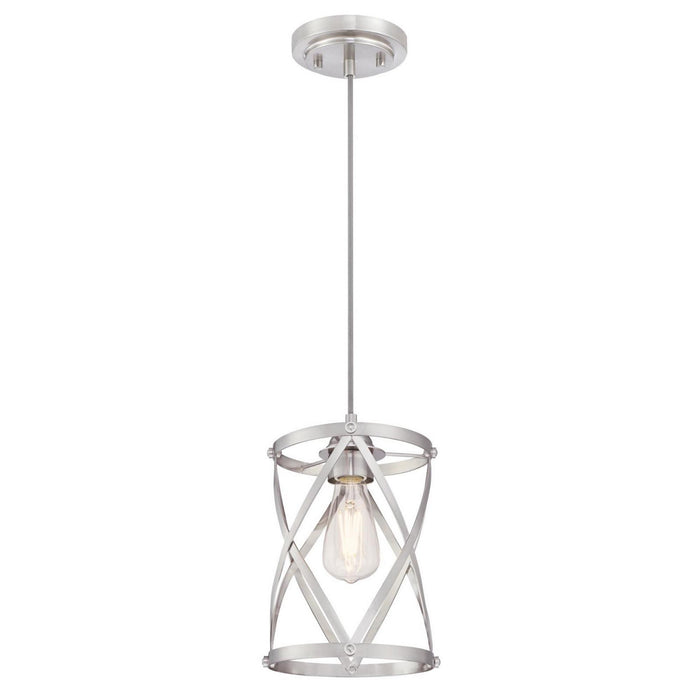 Myhouse Lighting Westinghouse Lighting - 6362300 - One Light Pendant - Isadora - Brushed Nickel