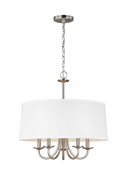 Myhouse Lighting Generation Lighting - 3320205EN-962 - Five Light Chandelier - Seville - Brushed Nickel