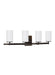 Myhouse Lighting Generation Lighting - 4424604EN3-778 - Four Light Wall / Bath - Alturas - Brushed Oil Rubbed Bronze