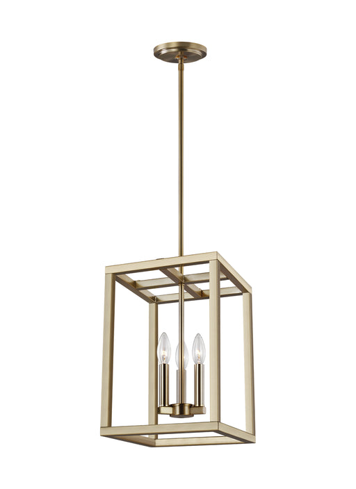 Myhouse Lighting Generation Lighting - 5134503-848 - Three Light Hall / Foyer Pendant - Moffet Street - Satin Brass