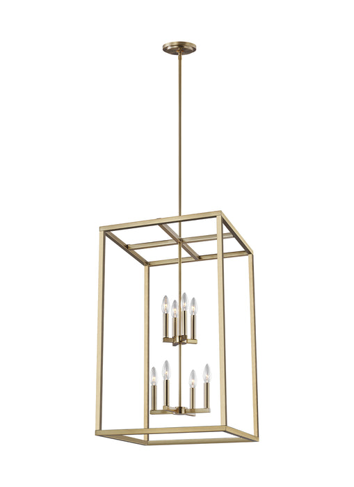 Myhouse Lighting Generation Lighting - 5134508-848 - Eight Light Hall / Foyer Pendant - Moffet Street - Satin Brass