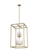 Myhouse Lighting Generation Lighting - 5134508-848 - Eight Light Hall / Foyer Pendant - Moffet Street - Satin Brass