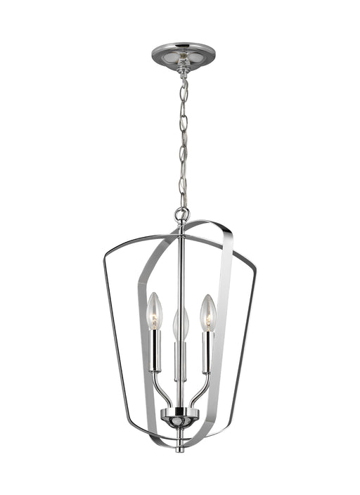 Myhouse Lighting Generation Lighting - 5134903-05 - Three Light Hall / Foyer Pendant - Romee - Chrome