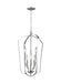 Myhouse Lighting Generation Lighting - 5134906-05 - Six Light Hall / Foyer Pendant - Romee - Chrome