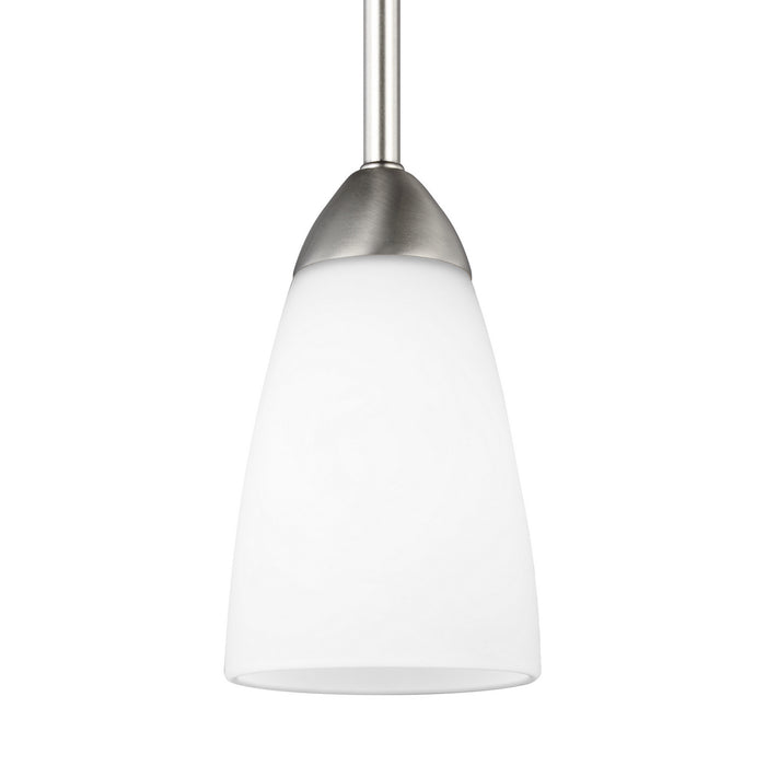 Myhouse Lighting Generation Lighting - 6120201-962 - One Light Mini-Pendant - Seville - Brushed Nickel