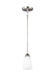 Myhouse Lighting Generation Lighting - 6120201-962 - One Light Mini-Pendant - Seville - Brushed Nickel