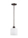 Myhouse Lighting Generation Lighting - 6128801-710 - One Light Mini-Pendant - Canfield - Bronze