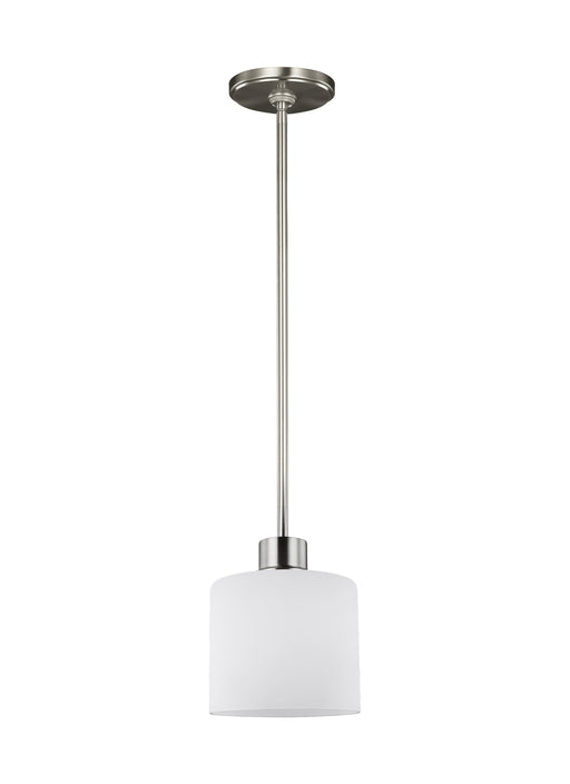 Myhouse Lighting Generation Lighting - 6128801-962 - One Light Mini-Pendant - Canfield - Brushed Nickel