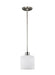 Myhouse Lighting Generation Lighting - 6128801-962 - One Light Mini-Pendant - Canfield - Brushed Nickel