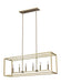 Myhouse Lighting Generation Lighting - 6634506EN-848 - Six Light Island Pendant - Moffet Street - Satin Brass