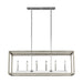 Myhouse Lighting Generation Lighting - 6634506EN-872 - Six Light Island Pendant - Moffet Street - Washed Pine