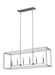 Myhouse Lighting Generation Lighting - 6634506EN-962 - Six Light Island Pendant - Moffet Street - Brushed Nickel